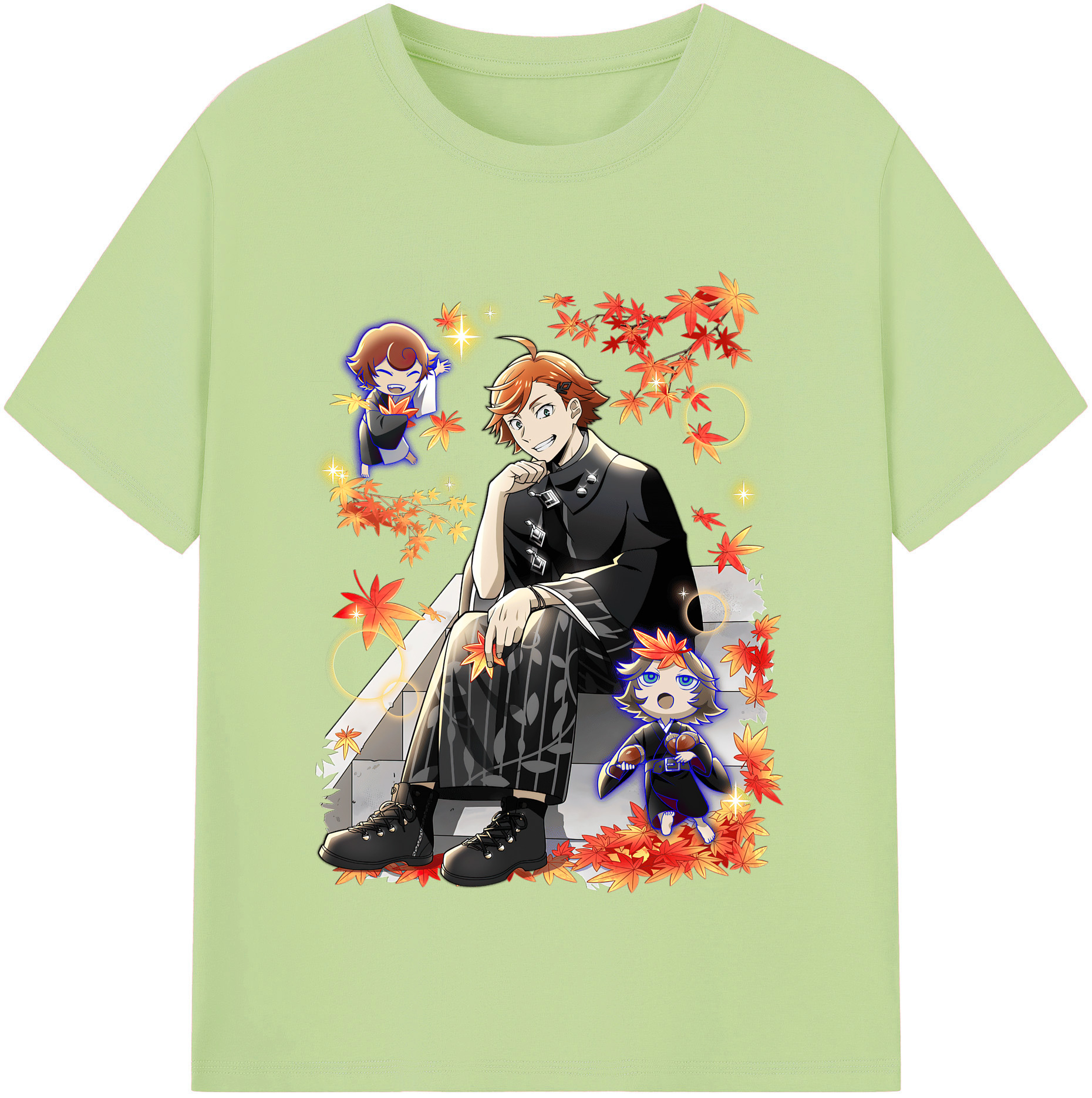 （画像用） 文豪ストレイドッグス Bungo Stray Dogs 綿100％半袖Tシャツ（フロントプリント）